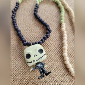Jack Skellington Kids Bead Necklace Nightmare Before Christmas